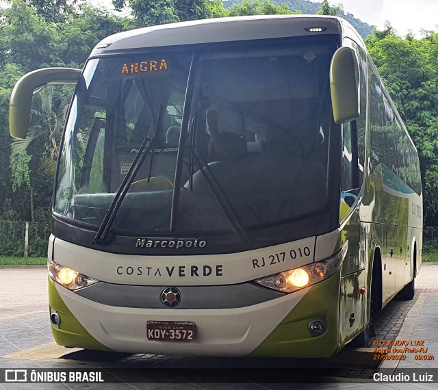 Costa Verde Transportes RJ 217 010 na cidade de Angra dos Reis, Rio de Janeiro, Brasil, por Claudio Luiz. ID da foto: 7551114.