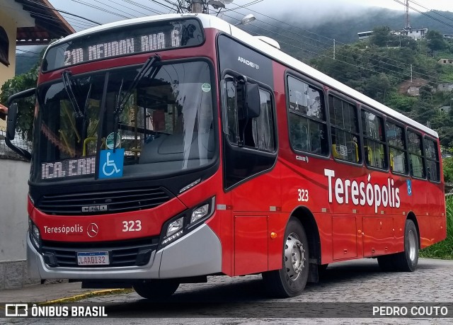 Viação Dedo de Deus 323 na cidade de Teresópolis, Rio de Janeiro, Brasil, por PEDRO COUTO. ID da foto: 7550219.