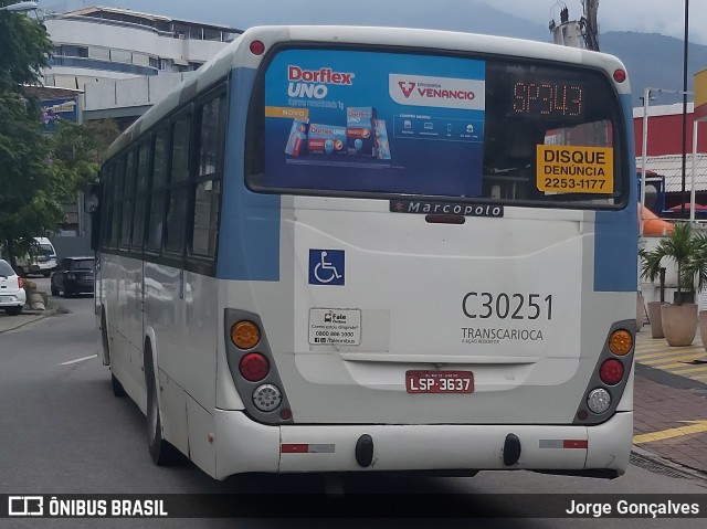 Transportes Futuro C30251 na cidade de Rio de Janeiro, Rio de Janeiro, Brasil, por Jorge Gonçalves. ID da foto: 7549988.