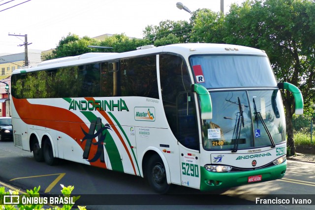 Empresa de Transportes Andorinha 5290 na cidade de Presidente Prudente, São Paulo, Brasil, por Francisco Ivano. ID da foto: 7554865.