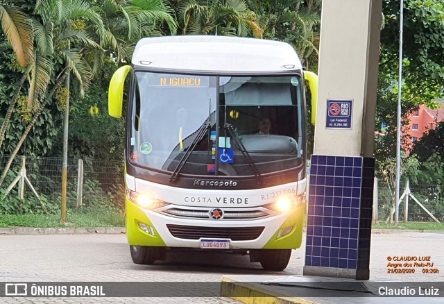 Costa Verde Transportes RJ 217.006 na cidade de Angra dos Reis, Rio de Janeiro, Brasil, por Claudio Luiz. ID da foto: 7555263.