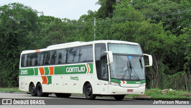 Empresa Gontijo de Transportes 21115 na cidade de Recife, Pernambuco, Brasil, por Jefferson Nunes. ID da foto: 7555990.