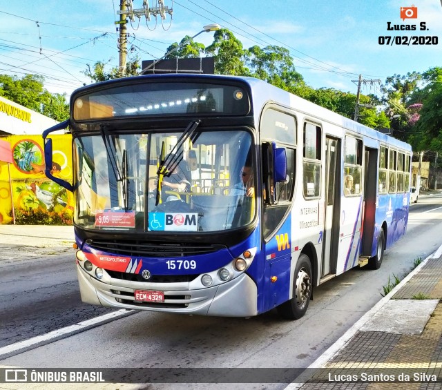 Viação Miracatiba 15.709 na cidade de São Paulo, São Paulo, Brasil, por Lucas Santos da Silva. Número da foto: #7555407.