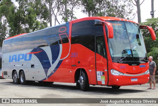 Viação Santana Iapó 2501 na cidade de Roseira, São Paulo, Brasil, por José Augusto de Souza Oliveira. ID da foto: 7554263.