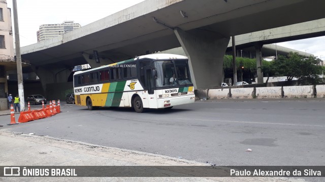 Empresa Gontijo de Transportes 10305 na cidade de Belo Horizonte, Minas Gerais, Brasil, por Paulo Alexandre da Silva. ID da foto: 7557851.