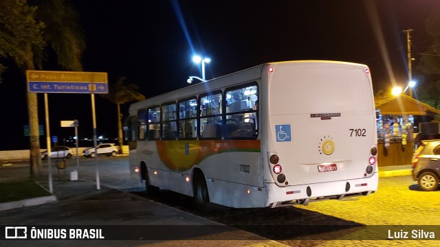Viação Cidade Porto Seguro 7102 na cidade de Porto Seguro, Bahia, Brasil, por Luiz Silva. Número da foto: #7557802.