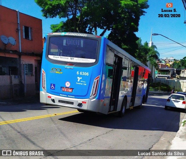 Transwolff Transportes e Turismo 6 6306 na cidade de São Paulo, São Paulo, Brasil, por Lucas Santos da Silva. Número da foto: #7557631.