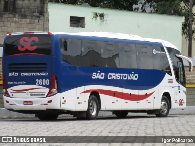 Viação São Cristóvão 2600 na cidade de Divinópolis, Minas Gerais, Brasil, por Igor Policarpo. ID da foto: 7560444.