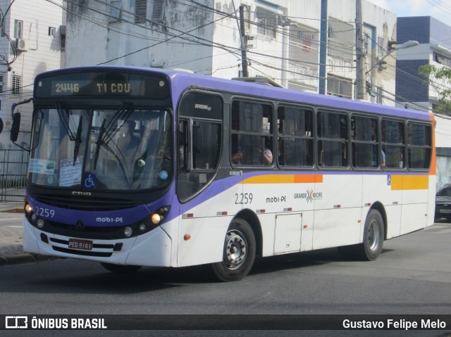 Mobibrasil São Lourenço >>> Mobi-PE 2.259 na cidade de Recife, Pernambuco, Brasil, por Gustavo Felipe Melo. ID da foto: 7559511.