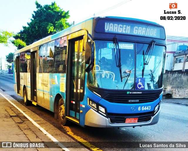 Transwolff Transportes e Turismo 6 6443 na cidade de São Paulo, São Paulo, Brasil, por Lucas Santos da Silva. Número da foto: #7559292.
