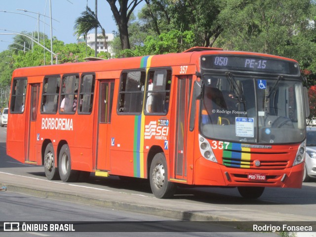 Borborema Imperial Transportes 357 na cidade de Recife, Pernambuco, Brasil, por Rodrigo Fonseca. ID da foto: 7561297.