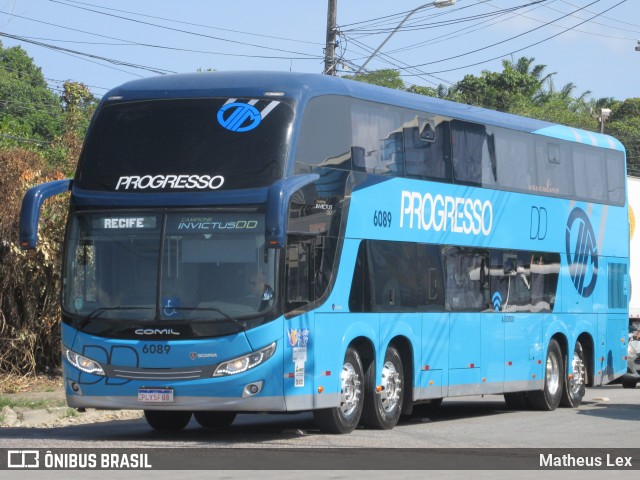 Auto Viação Progresso 6089 na cidade de Recife, Pernambuco, Brasil, por Matheus Lex. Número da foto: #7564055.