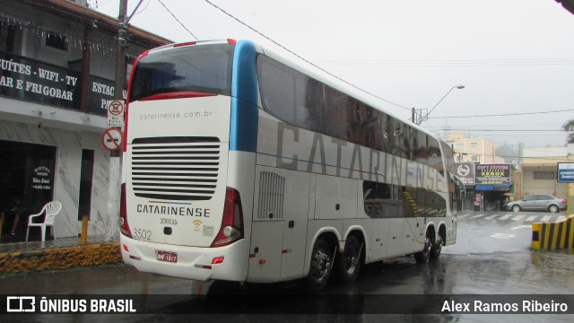 Auto Viação Catarinense 3502 na cidade de Aparecida, São Paulo, Brasil, por Alex Ramos Ribeiro. ID da foto: 7564089.