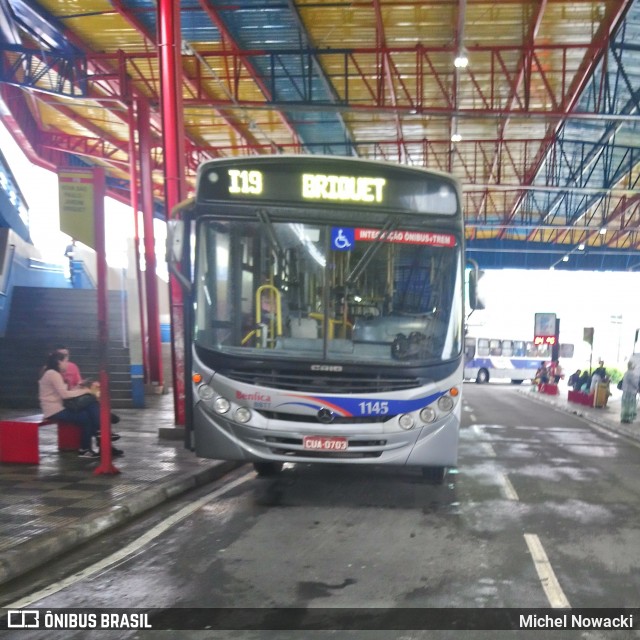 BBTT - Benfica Barueri Transporte e Turismo 1145 na cidade de Itapevi, São Paulo, Brasil, por Michel Nowacki. ID da foto: 7563530.