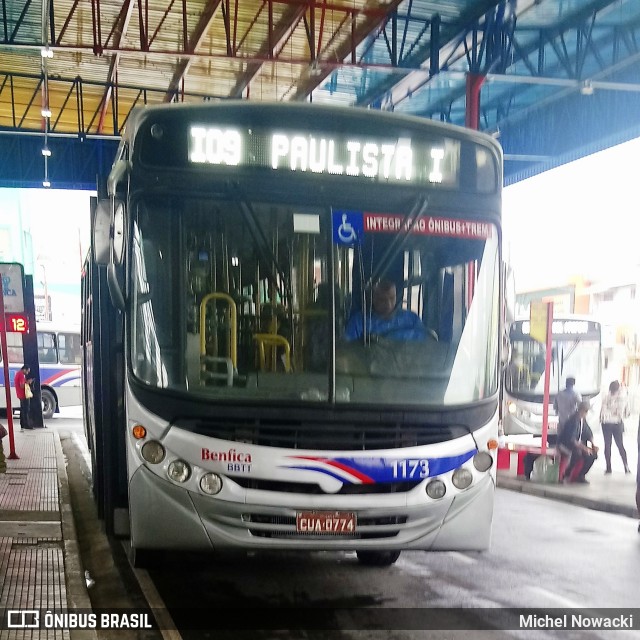 BBTT - Benfica Barueri Transporte e Turismo 1173 na cidade de Itapevi, São Paulo, Brasil, por Michel Nowacki. Número da foto: #7563534.