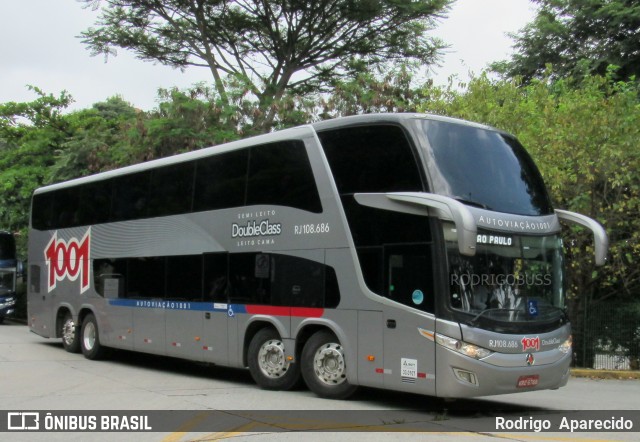 Auto Viação 1001 RJ 108.686 na cidade de São Paulo, São Paulo, Brasil, por Rodrigo  Aparecido. Número da foto: #7563840.