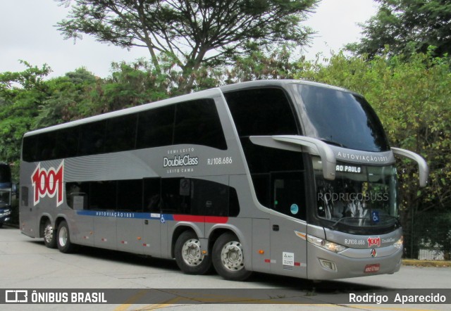 Auto Viação 1001 RJ 108.686 na cidade de São Paulo, São Paulo, Brasil, por Rodrigo  Aparecido. ID da foto: 7563840.