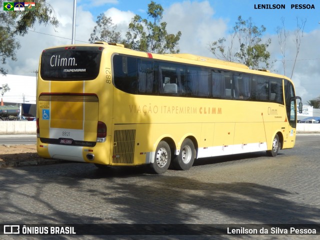 Viação Itapemirim 8821 na cidade de Caruaru, Pernambuco, Brasil, por Lenilson da Silva Pessoa. ID da foto: 7567187.