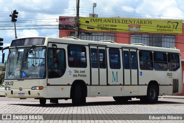 Auto Viação São José dos Pinhais 20L12 na cidade de Curitiba, Paraná, Brasil, por Eduardo Ribeiro. Número da foto: #7565530.