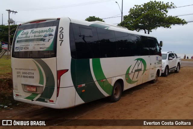 Coope Transerrana 207 na cidade de Piúma, Espírito Santo, Brasil, por Everton Costa Goltara. ID da foto: 7567382.