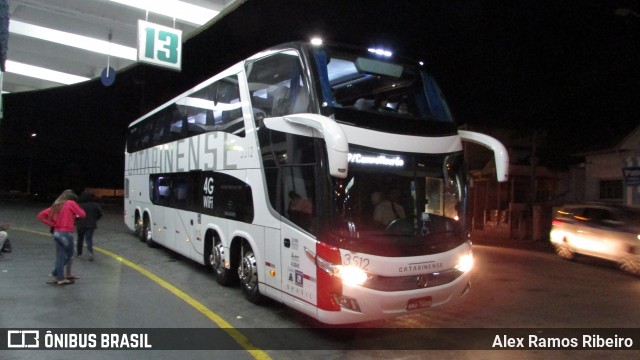 Auto Viação Catarinense 3512 na cidade de Aparecida, São Paulo, Brasil, por Alex Ramos Ribeiro. ID da foto: 7567237.