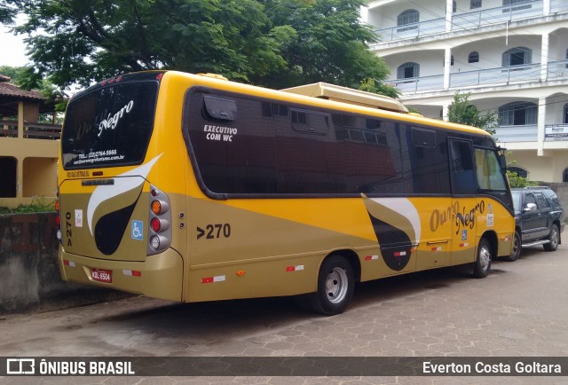 Ouro Negro Transportes e Turismo 270 na cidade de Piúma, Espírito Santo, Brasil, por Everton Costa Goltara. Número da foto: #7567365.