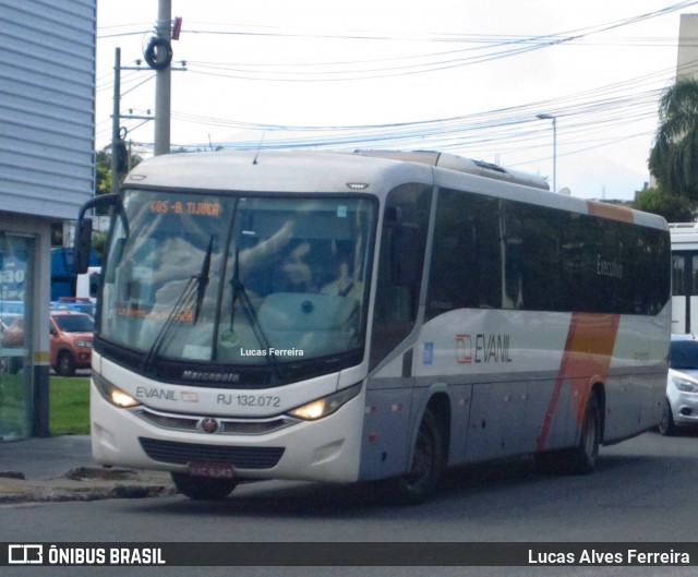 Evanil Transportes e Turismo RJ 132.072 na cidade de Nova Iguaçu, Rio de Janeiro, Brasil, por Lucas Alves Ferreira. ID da foto: 7566278.