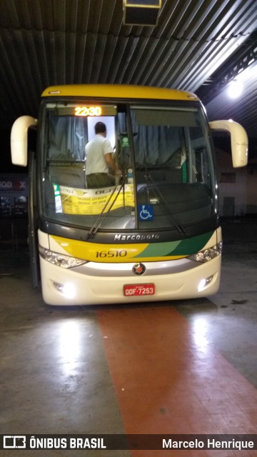 Empresa Gontijo de Transportes 16510 na cidade de Teófilo Otoni, Minas Gerais, Brasil, por Marcelo Henrique. ID da foto: 7566645.