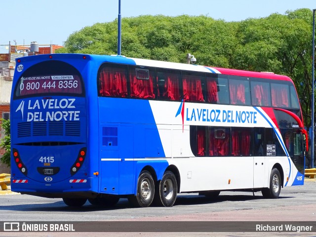 La Veloz del Norte 4115 na cidade de Buenos Aires, Argentina, por Richard Wagner. ID da foto: 7566496.