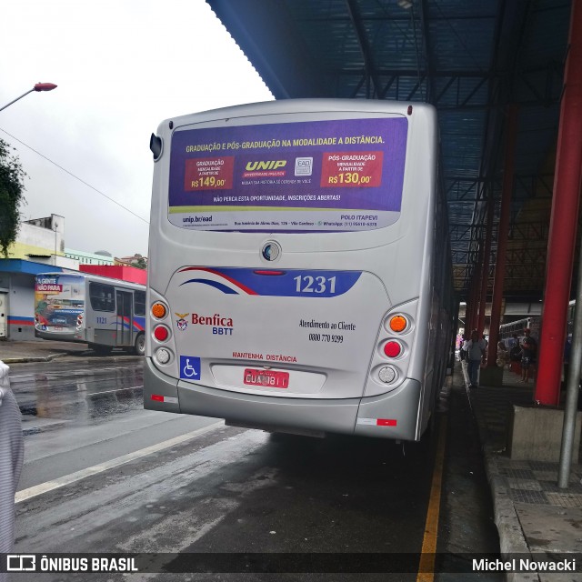 BBTT - Benfica Barueri Transporte e Turismo 1231 na cidade de Itapevi, São Paulo, Brasil, por Michel Nowacki. Número da foto: #7566065.