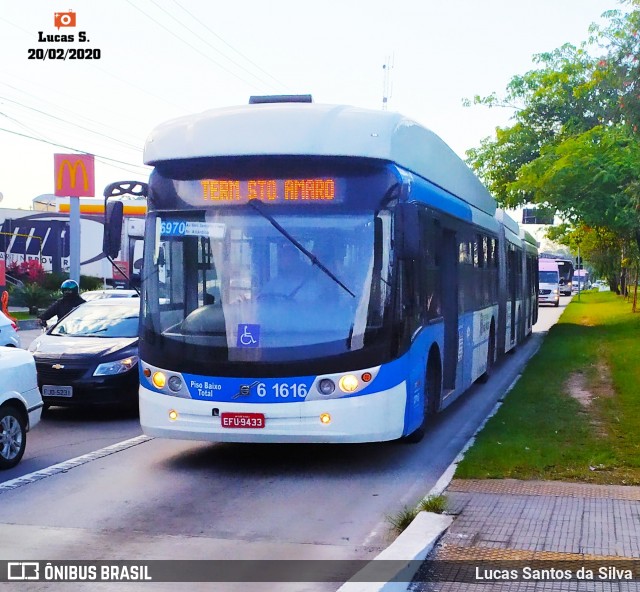 Viação Grajaú S.A. 6 1616 na cidade de São Paulo, São Paulo, Brasil, por Lucas Santos da Silva. Número da foto: #7567472.
