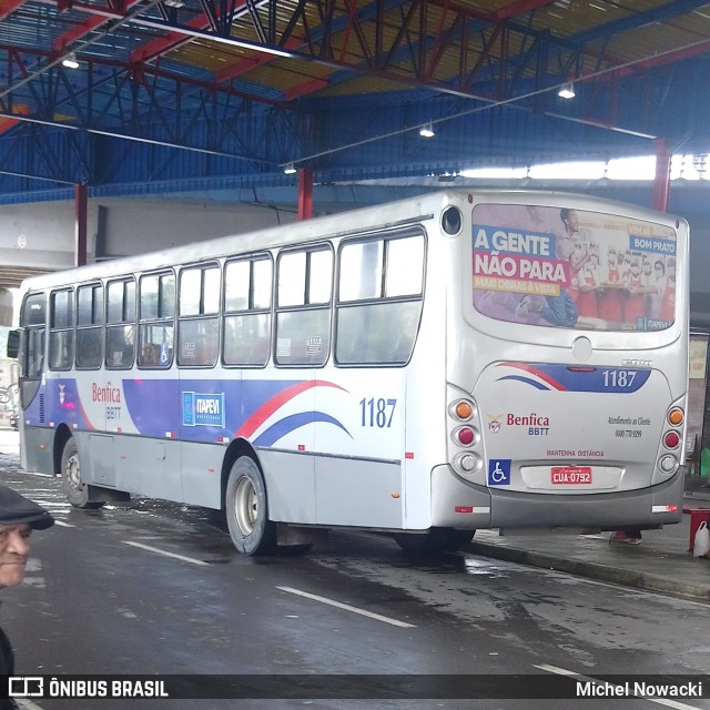 BBTT - Benfica Barueri Transporte e Turismo 1187 na cidade de Itapevi, São Paulo, Brasil, por Michel Nowacki. ID da foto: 7566072.