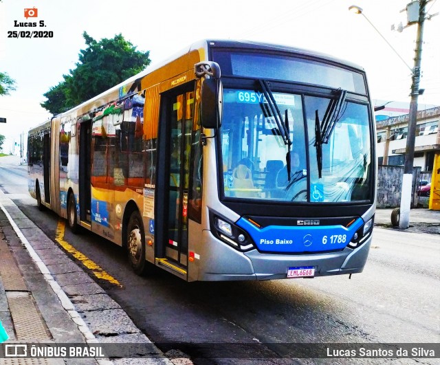 Viação Grajaú S.A. 6 1788 na cidade de São Paulo, São Paulo, Brasil, por Lucas Santos da Silva. ID da foto: 7565616.