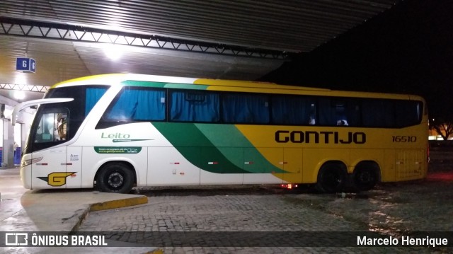 Empresa Gontijo de Transportes 16510 na cidade de Teófilo Otoni, Minas Gerais, Brasil, por Marcelo Henrique. ID da foto: 7566636.