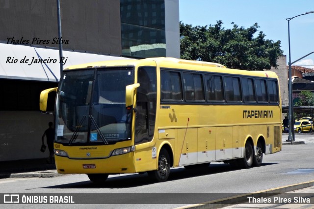 Viação Itapemirim 9501 na cidade de Rio de Janeiro, Rio de Janeiro, Brasil, por Thales Pires Silva. ID da foto: 7569279.