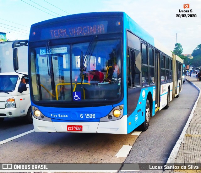 Viação Grajaú S.A. 6 1596 na cidade de São Paulo, São Paulo, Brasil, por Lucas Santos da Silva. Número da foto: #7567959.