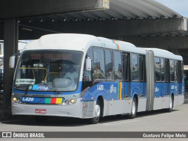 Itamaracá Transportes 1.420 na cidade de Recife, Pernambuco, Brasil, por Gustavo Felipe Melo. Número da foto: #7569724.