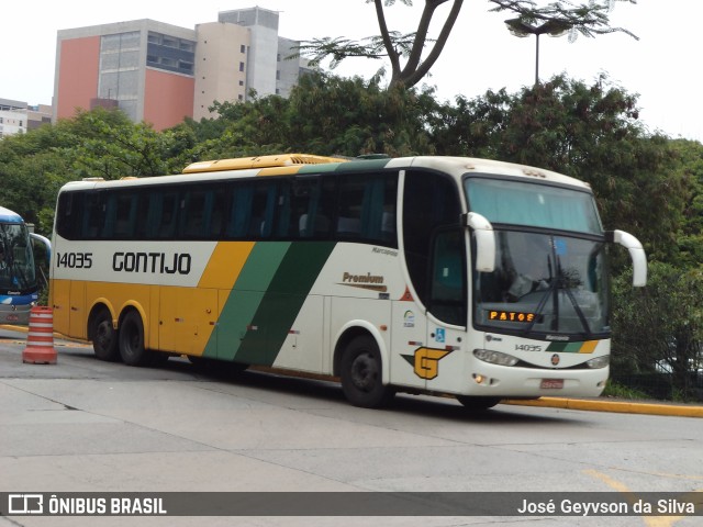 Empresa Gontijo de Transportes 14035 na cidade de São Paulo, São Paulo, Brasil, por José Geyvson da Silva. ID da foto: 7570318.