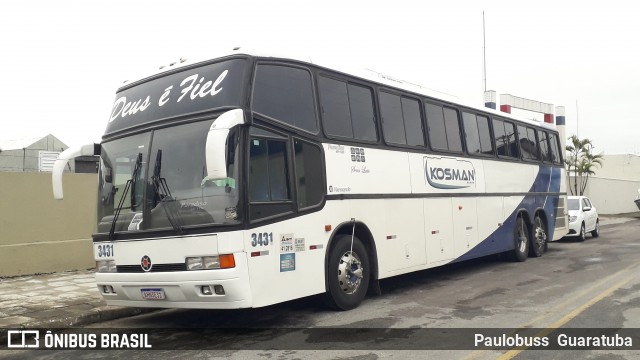 Kosman Transportes 3431 na cidade de Guaratuba, Paraná, Brasil, por Paulobuss  Guaratuba. Número da foto: #7570321.