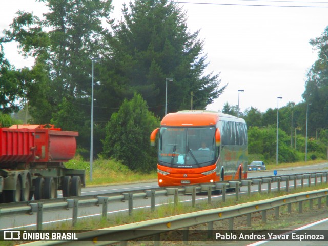 Pullman Sur 609 na cidade de Lanco, Valdivia, Los Ríos, Chile, por Pablo Andres Yavar Espinoza. ID da foto: 7570325.