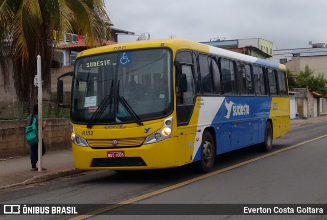 Viação Sudeste 8152 na cidade de Piúma, Espírito Santo, Brasil, por Everton Costa Goltara. Número da foto: #7569228.