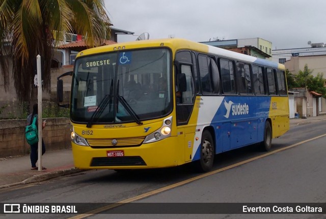 Viação Sudeste 8152 na cidade de Piúma, Espírito Santo, Brasil, por Everton Costa Goltara. ID da foto: 7569228.