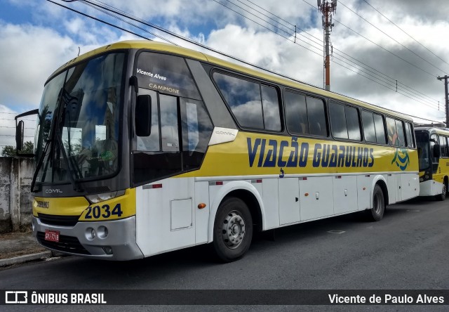 Viação Guarulhos 2034 na cidade de Aparecida, São Paulo, Brasil, por Vicente de Paulo Alves. Número da foto: #7492788.