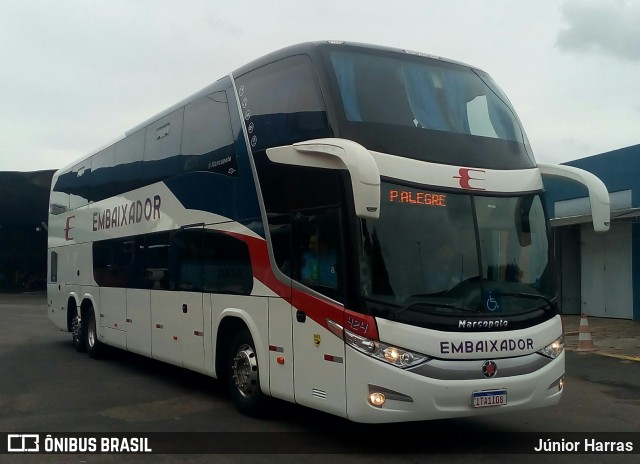 Expresso Embaixador 424 na cidade de Porto Alegre, Rio Grande do Sul, Brasil, por Júnior Harras. ID da foto: 7491541.