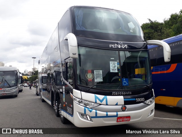 Empresa de Ônibus Nossa Senhora da Penha 59000 na cidade de São Paulo, São Paulo, Brasil, por Marcus Vinicius Lara Silva. ID da foto: 7491186.