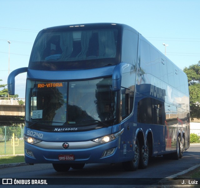 Viação Águia Branca 50240 na cidade de Vitória, Espírito Santo, Brasil, por J.  Luiz. ID da foto: 7490364.