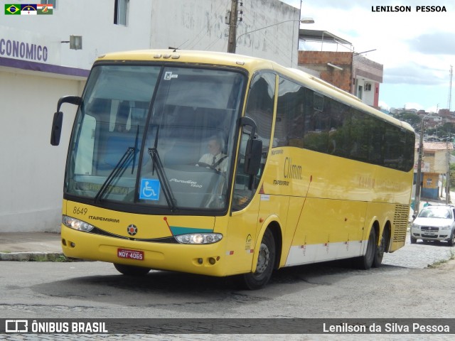 Viação Itapemirim 8649 na cidade de Caruaru, Pernambuco, Brasil, por Lenilson da Silva Pessoa. Número da foto: #7493342.