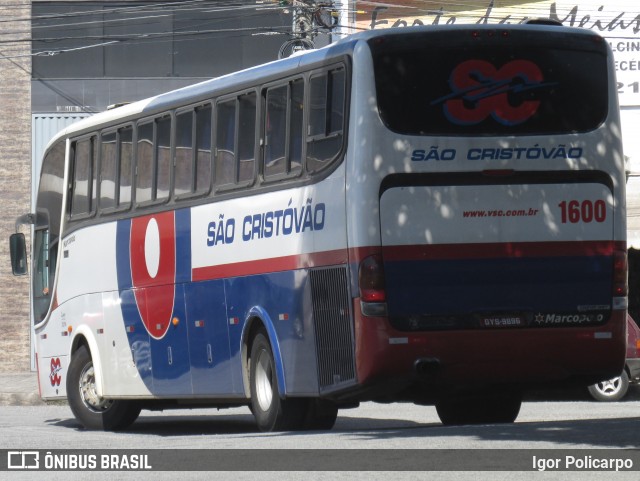 Viação São Cristóvão 1600 na cidade de Divinópolis, Minas Gerais, Brasil, por Igor Policarpo. ID da foto: 7491809.