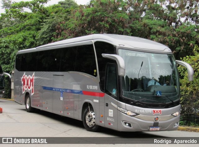 Auto Viação 1001 RJ 108.1098 na cidade de São Paulo, São Paulo, Brasil, por Rodrigo  Aparecido. Número da foto: #7492777.