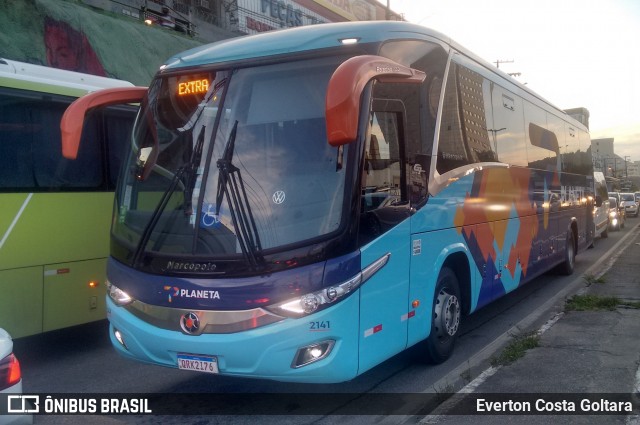 Planeta Transportes Rodoviários 2141 na cidade de Cariacica, Espírito Santo, Brasil, por Everton Costa Goltara. ID da foto: 7490947.